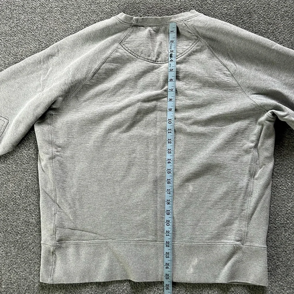 American Giant Sweatshirt Mens Large Gray Crewneck Fleece Pullover Made In USA